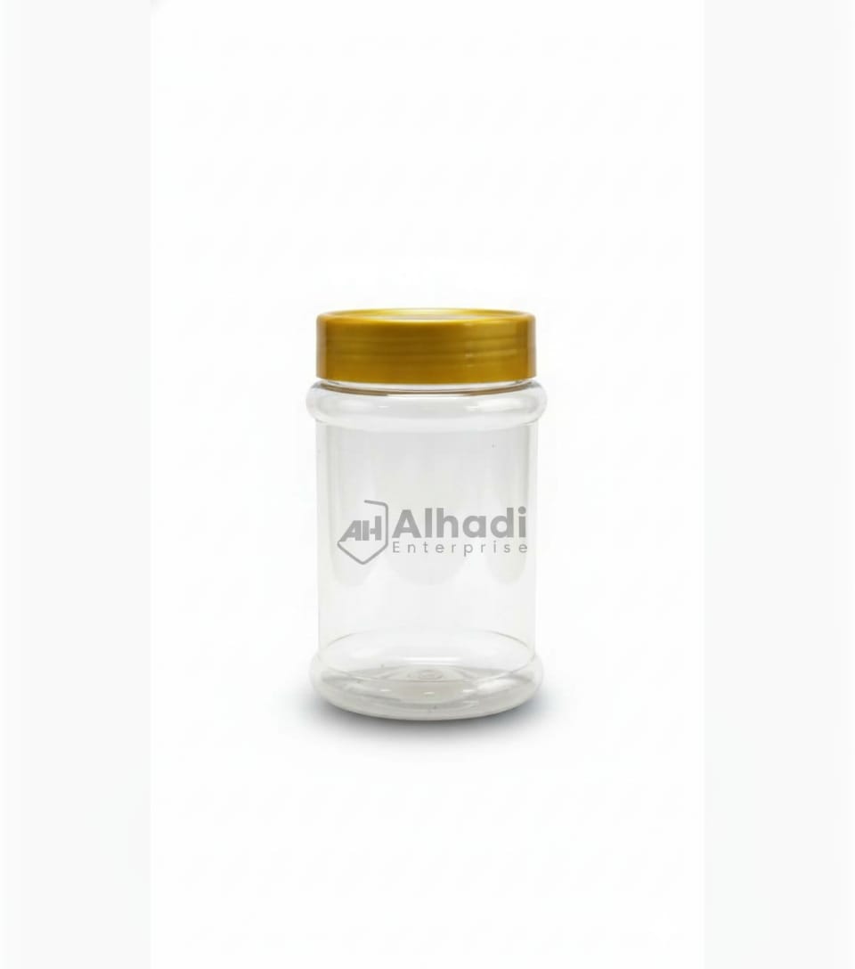 Clear plastic jar 500 ml - Image 2