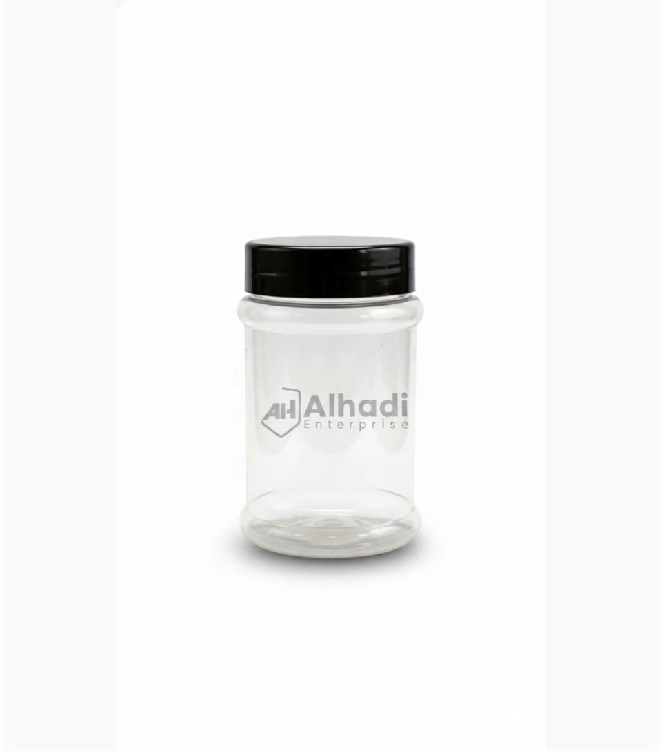 Clear plastic jar 500 ml - Image 3