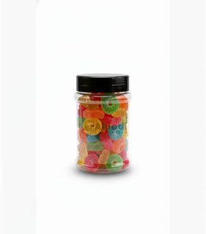 Clear plastic jar 500 ml