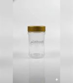 Clear plastic jar 380 ml