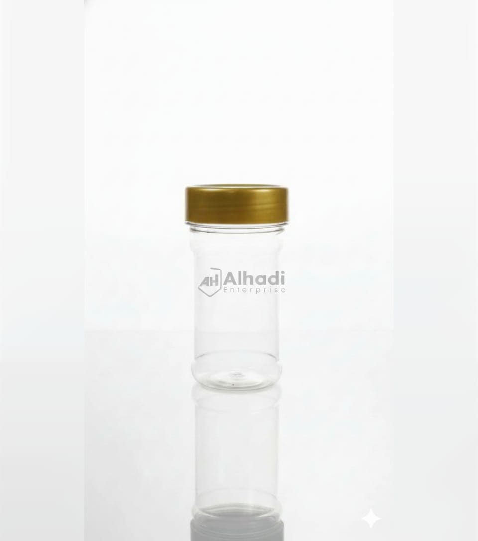 Clear plastic jar 180 ml - Image 3