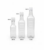 Square Pet oil bottles