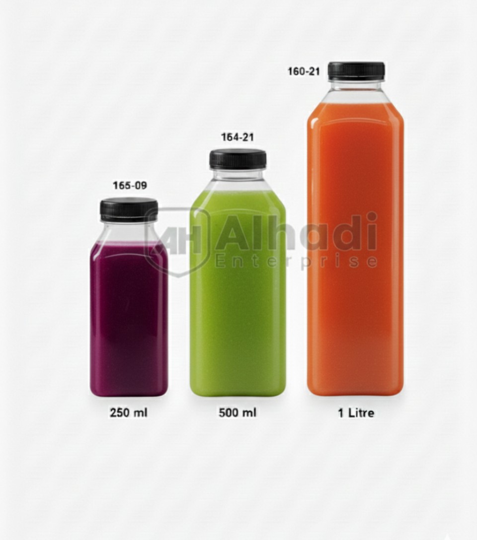 Square juices bottles - Image 8
