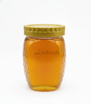 Honey comb jar with golden lid Half kg