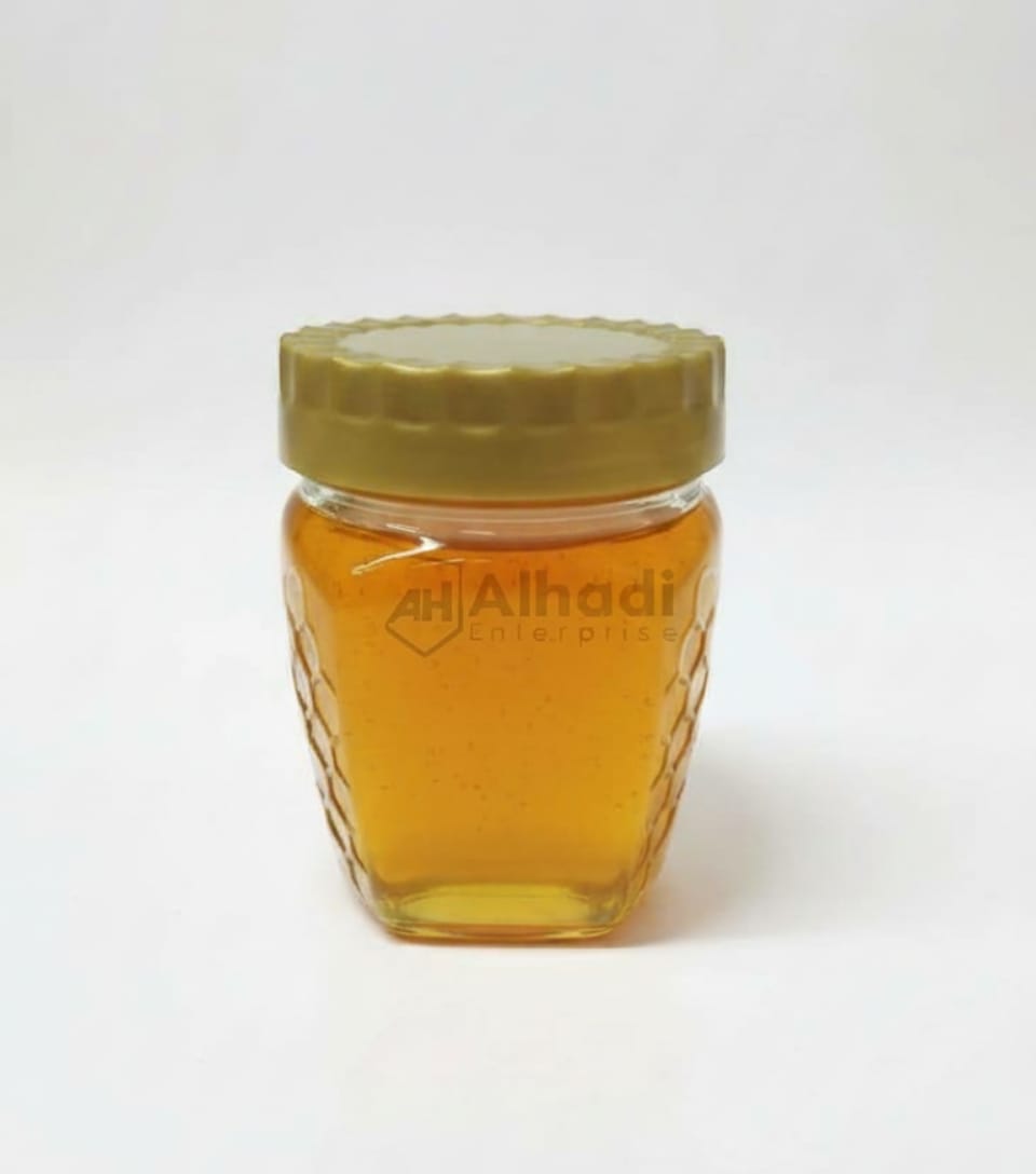 Honey comb jar with golden lid 150 gram - Image 2