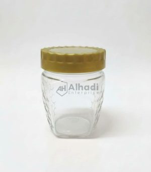Honey comb jar with golden lid 150 gram