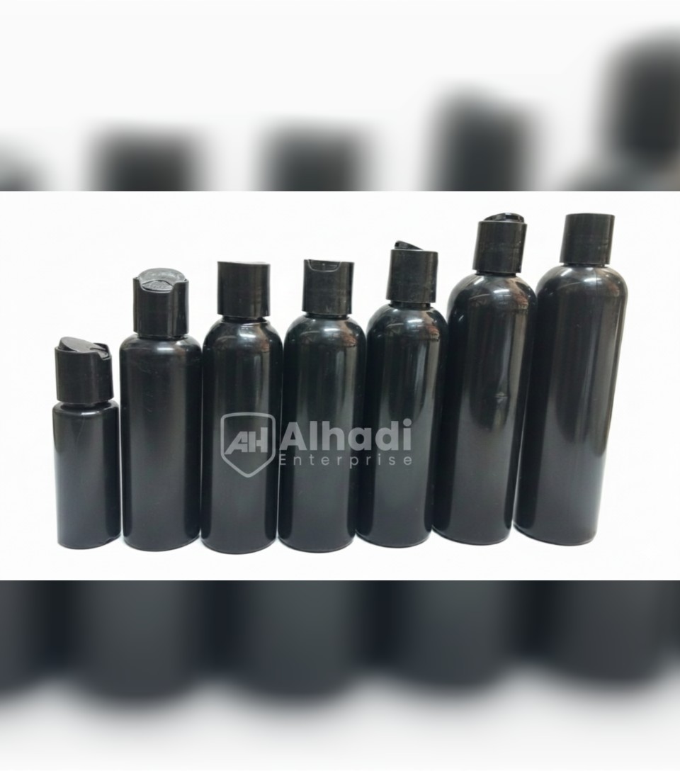 Round Black pet bottles - Image 3