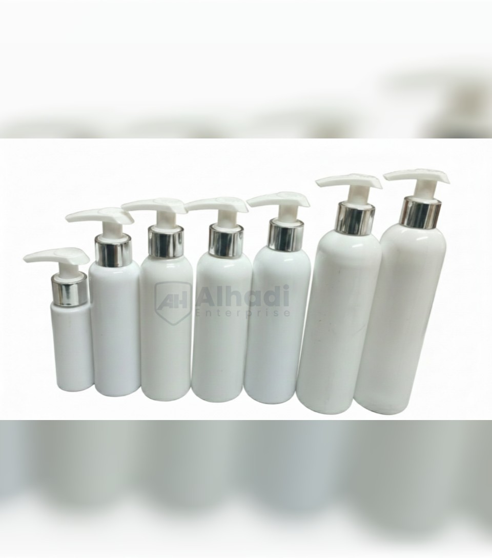 White pet pump bottles - Image 6