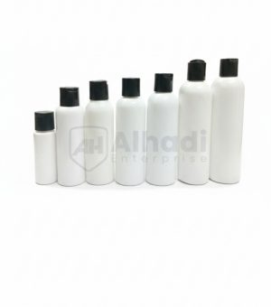 Round Black lid  pet bottles