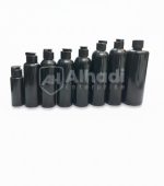 Round Black pet bottles