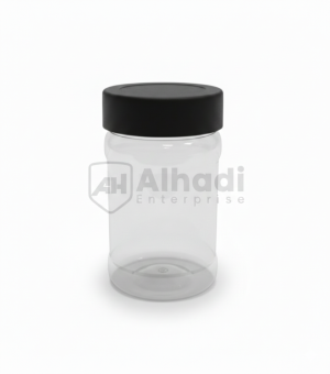 Black screw cap jar 250 ml