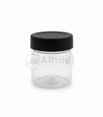 Black screw cap jar 100 ml