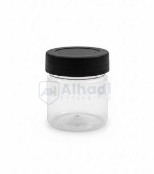 Black screw cap jar 100 ml
